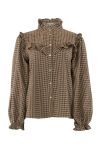 Continue - Skjorte - Lina Check - Brown Check