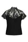 JDY - Top - Lion S/S Lace Top - Black