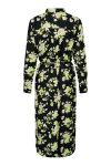 JDY - Kjole - Liza L/S Midi Shirt Dress - Black Camo Flower