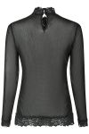 Neo Noir - Bluse - Liza Mesh Lace Blouse - Black