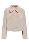 JDY - Jakke - Macy Life Faux Fur Jacket - Moonbeam