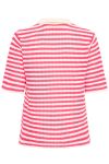 Ichi - T-shirt - Lorianna SS2 Azalea - Birch Stripe