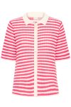 Ichi - T-shirt - Lorianna SS2 Azalea - Birch Stripe