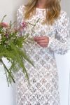 Loved by Lykke - Kjole - LY Flowerly Dress - White