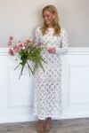 Loved by Lykke - Kjole - LY Flowerly Dress - White