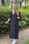 Loved by Lykke - Kjole - LY Smilla ss Dress - Black w/White Dots