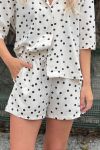 Loved by Lykke - Shorts - LY Smilla Shorts - Créme w/Black Dots