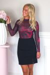Loved by Lykke - Bluse - Ulla LS Blouse - Wine Flower  