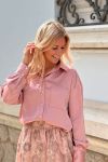 Loved by Lykke - Skjorte - Julia LS Shirt - Rose Glitter