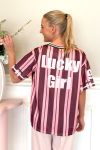 Loved by Lykke - T-Shirt - LY Football Tee - Rose