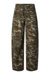 Pieces - Jeans - Mimmi MW Tie Barrel Jeans - Mermaid/Camouflage (Levering midt marts)