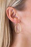 Lucky Lemon - Øreringe - Becca Hoops - Guld farve