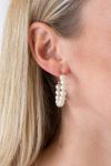 Lucky Lemon - Øreringe - Vega Pearl Hoops - Gold