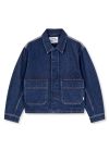 Mads Nørgaard - Jakke - Luke Denim Solar Jacket Block - Mid Blue Denim