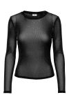 JDY - Top - Kia Elsa L/S O Neck Top - Black