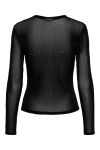 JDY - Top - Kia Elsa L/S O Neck Top - Black