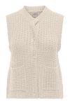 JDY - Vest - Mabel S/L O-Neck Button Vest - Birch
