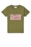 Mads Nørgaard - T-Shirt - Single Organic Trenda P Tee - Martini Olive
