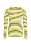 Mads Nørgaard - Bluse - 5x5 Stripe Tuba Top 5x5 - Stripe Snowwhite