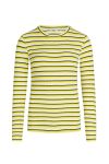 Mads Nørgaard - Bluse - 5x5 Stripe Tuba Top 5x5 - Stripe Snowwhite