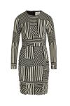 Mads Nørgaard - Kjole - Pollux Amelia Dress - Stripe Play Aop/Black