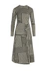 Mads Nørgaard - Kjole - Pollux Beatriz Dress - Stripe Play Aop/Black