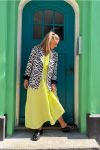 Mads Nørgaard - Kjole - Gaze Lardini Dress - Sunny Lime