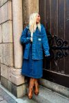 Mads Nørgaard - Nederdel - Denim Lunar Skirt - Vintage Blue