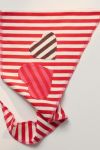 Mads Nørgaard - Tørklæde - Caro scarf - Stripe Red/White