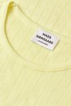 Mads Nørgaard - T-shirt - Pointella Trixy Tee - Tender Yellow