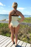Mads Nørgaard - Badedragt - Ibiza Swimma H - Pale Banana/Black