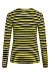 Mads Nørgaard - Bluse - 5x5 Stripe Tuba Top 5X5 - Stripe Winter Moss