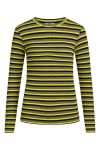 Mads Nørgaard - Bluse - 5x5 Stripe Tuba Top 5X5 - Stripe Winter Moss