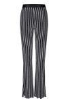 Mads Nørgaard - Bukser - Glitter Jersey Uri Pants - Glitter Stripe/Silver