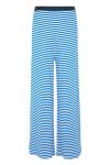 Mads Nørgaard - Bukser - 2x2 Cotton Stripe Veran Pants - 2x2 Stripe Surf The Web/Vanill