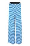 Mads Nørgaard - Bukser - 2x2 Cotton Stripe Veran Pants - 2x2 Stripe Surf The Web/Vanill