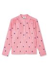 Mads Nørgaard - Skjorte - Crinckle Pop Bara Shirt Aop - Dot Aop/Candy Pink