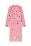 Mads Nørgaard - Kjole - Crinckle Pop Eva Dress Aop - Dot Aop/Candy Pink