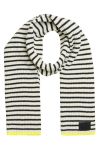 Mads Nørgaard - Halstørklæde - Recycled Iceland Grafenau Scarf - Dark Grey Melange/Winter White