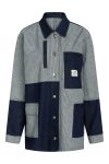Mads Nørgaard - Jakke - Bell Block Jacket - Estate Blue/Cloud Dancer