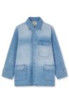 Mads Nørgaard  - Jakke - Bles Denim Johnny Jacket - Bright Blue Denim