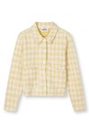 Mads Nørgaard - Jakke - Boucle Jersey Abby Top - Misted Yellow/White Alyssum