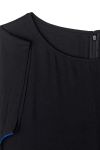 Mads Nørgaard - Jumpsuit - Crepe Georgette Cavi Pipe - Black/Blue