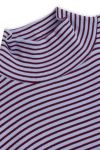 Mads Nørgaard - Kjole - 2x2 Cotton Stripe Scuba Dress - Brunnera/Winetasting