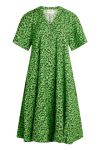 Mads Nørgaard - Kjole - Chakra Trish Dress - Classic Green/Black