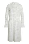 Mads Nørgaard - Kjole - Cotton Seersucker Dupina - White/Black