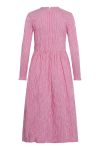Mads Nørgaard - Kjole - Crinckle Pop Docca - Pink/White