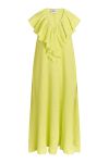 Mads Nørgaard - Kjole - Gaze Lardini Dress - Sunny Lime