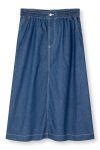 Mads Nørgaard - Nederdel - Air Denim Luni Skirt - Mid Blue Denim