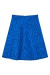Mads Nørgaard - Nederdel - Sketch Denim Stelly Skirt - Denim Zebra Aop/Olympian Blue